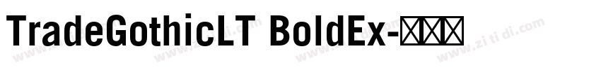 TradeGothicLT BoldEx字体转换